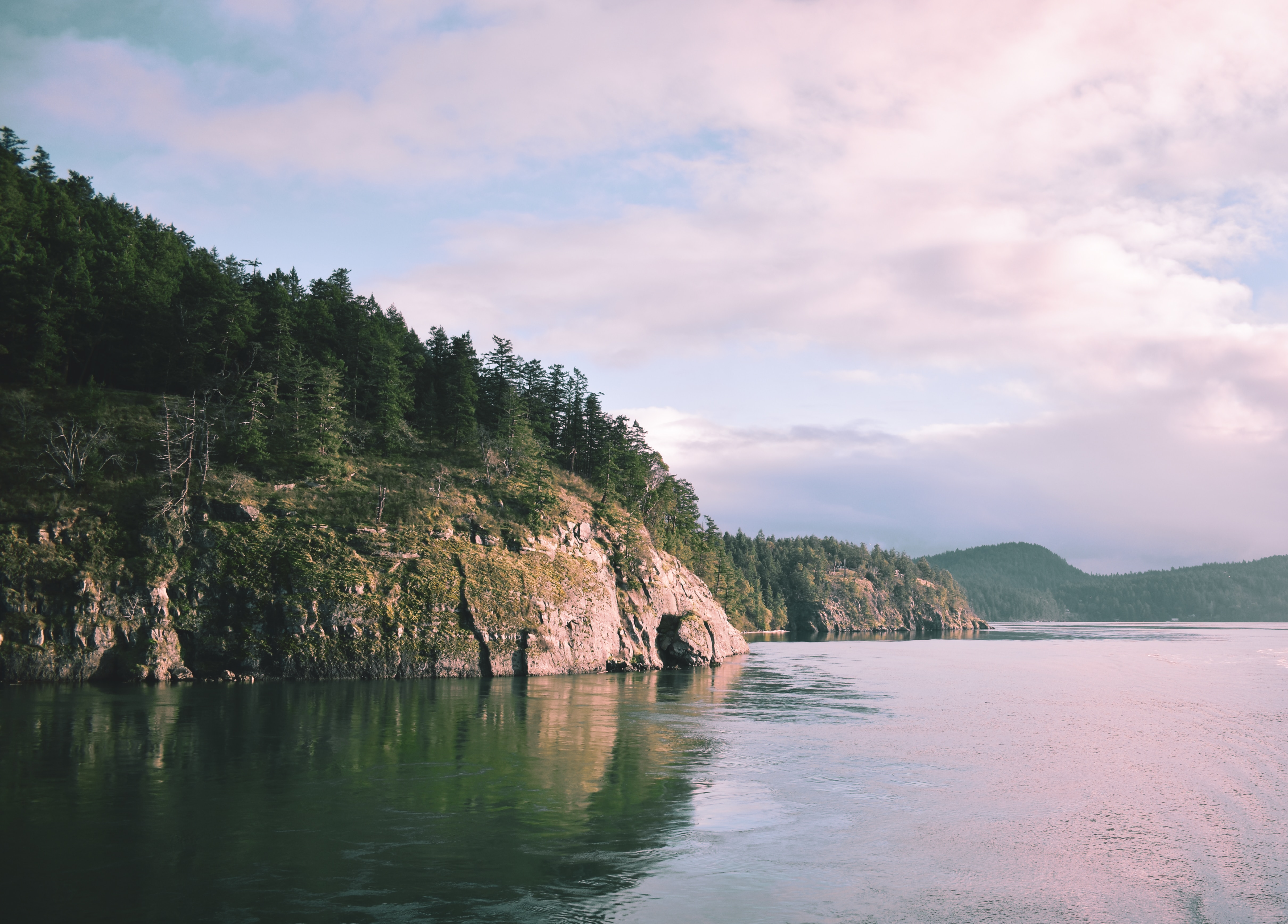 Rocky shoreline in BC