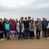 Group shot on the ‘Great Blue Heron Way’ boardwalk in Tsawwassen, guided by Krystal Lockert, March 20th 2023.